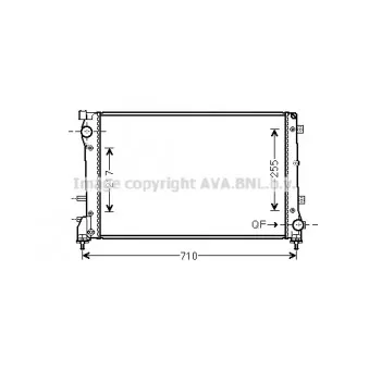 Radiateur, refroidissement du moteur AVA QUALITY COOLING FT2390