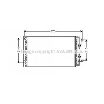 AVA QUALITY COOLING FT5157 - Condenseur, climatisation