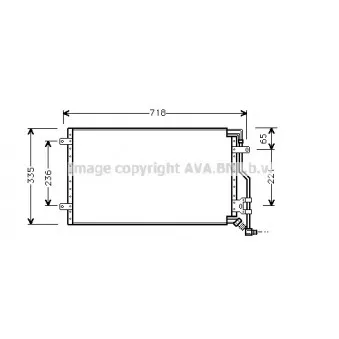 Condenseur, climatisation AVA QUALITY COOLING FT5175