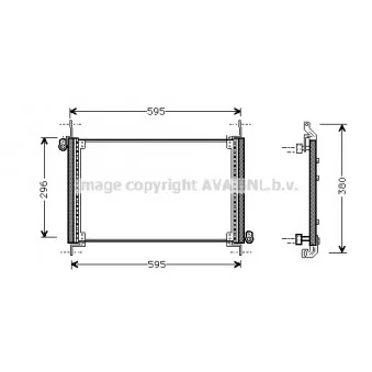 Condenseur, climatisation AVA QUALITY COOLING FT5187