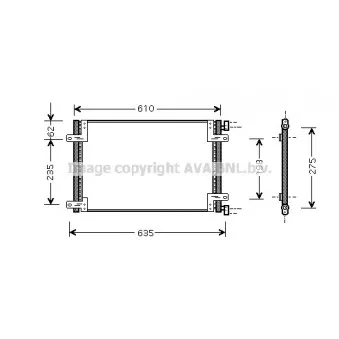 Condenseur, climatisation AVA QUALITY COOLING FT5255