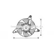 Ventilateur, refroidissement du moteur AVA QUALITY COOLING [FT7283]