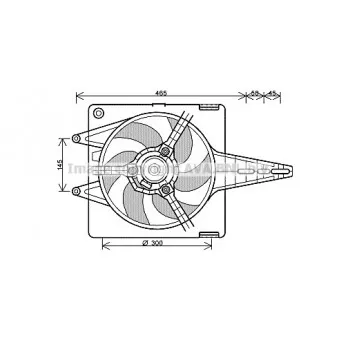 Ventilateur, refroidissement du moteur AVA QUALITY COOLING FT7287