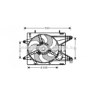 Ventilateur, refroidissement du moteur AVA QUALITY COOLING FT7510