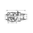 Ventilateur, refroidissement du moteur AVA QUALITY COOLING [FT7520]