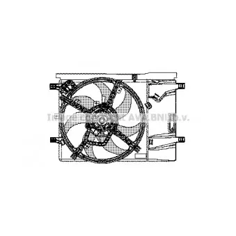Ventilateur, refroidissement du moteur MEYLE 614 236 0013