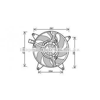 Ventilateur, refroidissement du moteur AVA QUALITY COOLING FT7544