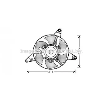 Ventilateur, refroidissement du moteur AVA QUALITY COOLING OEM 7533148