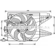 Ventilateur, refroidissement du moteur AVA QUALITY COOLING [FT7566]