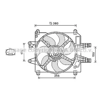Ventilateur, refroidissement du moteur AVA QUALITY COOLING FT7576