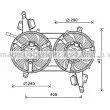 Ventilateur, refroidissement du moteur AVA QUALITY COOLING [FT7581]