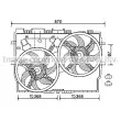 Ventilateur, refroidissement du moteur AVA QUALITY COOLING [FT7583]