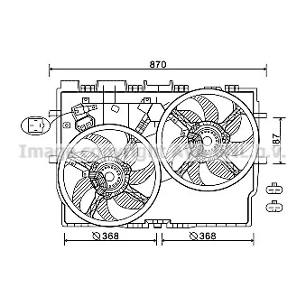 Ventilateur, refroidissement du moteur AVA QUALITY COOLING FT7585