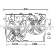 Ventilateur, refroidissement du moteur AVA QUALITY COOLING [FT7586]
