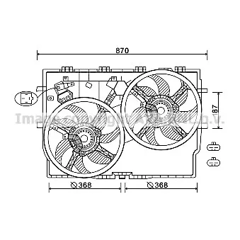 Ventilateur, refroidissement du moteur AVA QUALITY COOLING OEM 1362918080