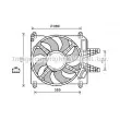 Ventilateur, refroidissement du moteur AVA QUALITY COOLING [FT7589]