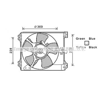 Ventilateur, refroidissement du moteur TYC 809-0017
