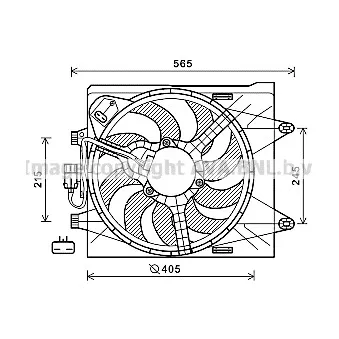 Ventilateur, refroidissement du moteur AVA QUALITY COOLING FT7605