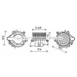 Moteur électrique, pulseur d'air habitacle AVA QUALITY COOLING [FT8451]