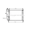 Radiateur, refroidissement du moteur AVA QUALITY COOLING [FTA2159]