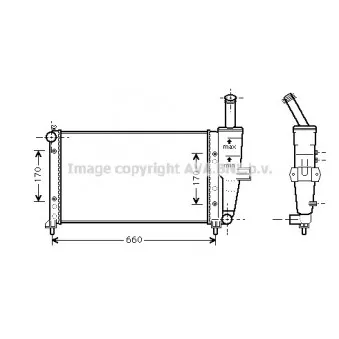 AVA QUALITY COOLING FTA2209 - Radiateur, refroidissement du moteur