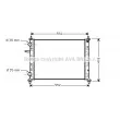 Radiateur, refroidissement du moteur AVA QUALITY COOLING [FTA2229]