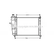 Radiateur, refroidissement du moteur AVA QUALITY COOLING [FTA2230]