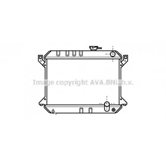 Radiateur, refroidissement du moteur AVA QUALITY COOLING HD2029
