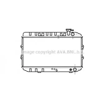 Radiateur, refroidissement du moteur AVA QUALITY COOLING HD2032
