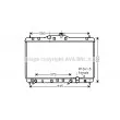 Radiateur, refroidissement du moteur AVA QUALITY COOLING [HD2173]