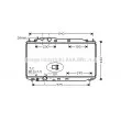 Radiateur, refroidissement du moteur AVA QUALITY COOLING [HD2228]