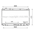 AVA QUALITY COOLING HD2262 - Radiateur, refroidissement du moteur