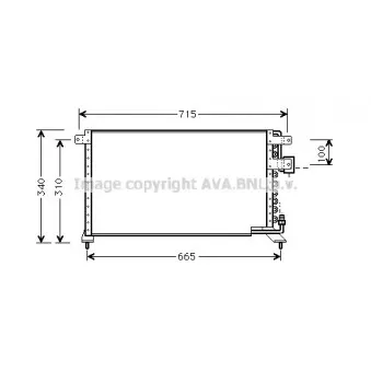 Condenseur, climatisation AVA QUALITY COOLING HD5084