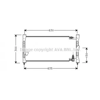 Condenseur, climatisation AVA QUALITY COOLING HD5088