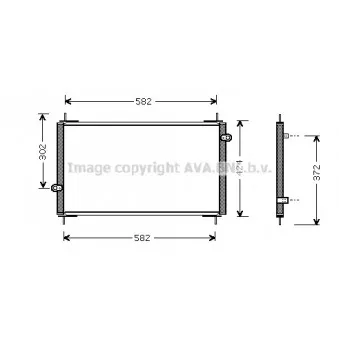 Condenseur, climatisation AVA QUALITY COOLING HD5112