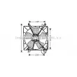 AVA QUALITY COOLING HD7508 - Ventilateur, refroidissement du moteur