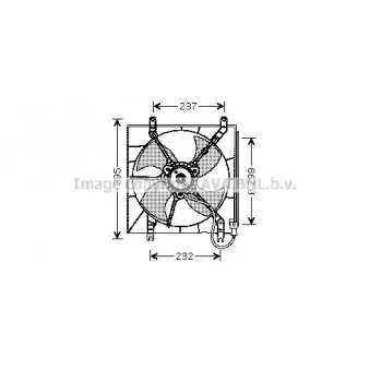 Ventilateur, refroidissement du moteur AVA QUALITY COOLING HD7512