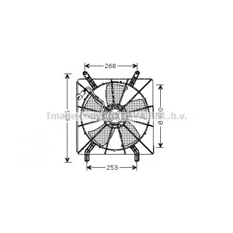 Ventilateur, refroidissement du moteur AVA QUALITY COOLING HD7519