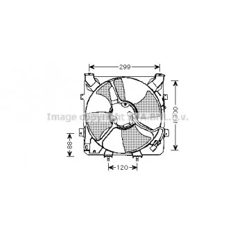 Ventilateur, refroidissement du moteur AVA QUALITY COOLING HD7522