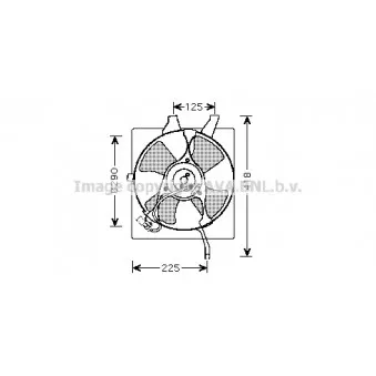 Ventilateur, refroidissement du moteur AVA QUALITY COOLING HD7531