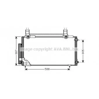 Condenseur, climatisation AVA QUALITY COOLING OEM 009-016-0033