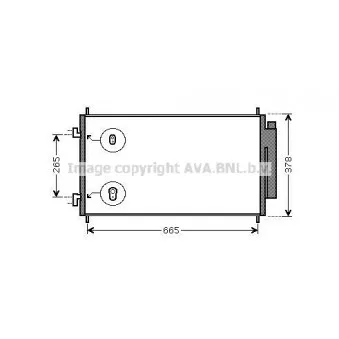 Condenseur, climatisation AVA QUALITY COOLING HDA5214D