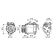 AVA QUALITY COOLING HDK263 - Compresseur, climatisation