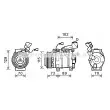 AVA QUALITY COOLING HDK270 - Compresseur, climatisation