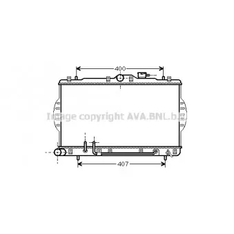 Radiateur, refroidissement du moteur AVA QUALITY COOLING OEM 53262