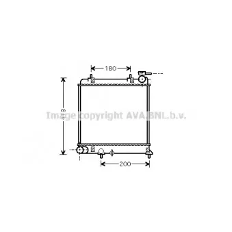 Radiateur, refroidissement du moteur AVA QUALITY COOLING OEM 2531025Q11