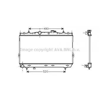 Radiateur, refroidissement du moteur AVA QUALITY COOLING OEM 253102C006