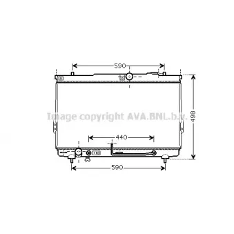 Radiateur, refroidissement du moteur AVA QUALITY COOLING HY2112