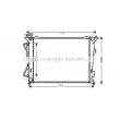 Radiateur, refroidissement du moteur AVA QUALITY COOLING [HY2172]