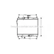 Radiateur, refroidissement du moteur AVA QUALITY COOLING [HY2205]